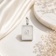 18K Gold PVD Zodiac Card Pendant, Stainless Steel Charm, Celestial Gift