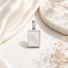 18K Gold PVD Zodiac Card Pendant, Stainless Steel Charm, Celestial Gift
