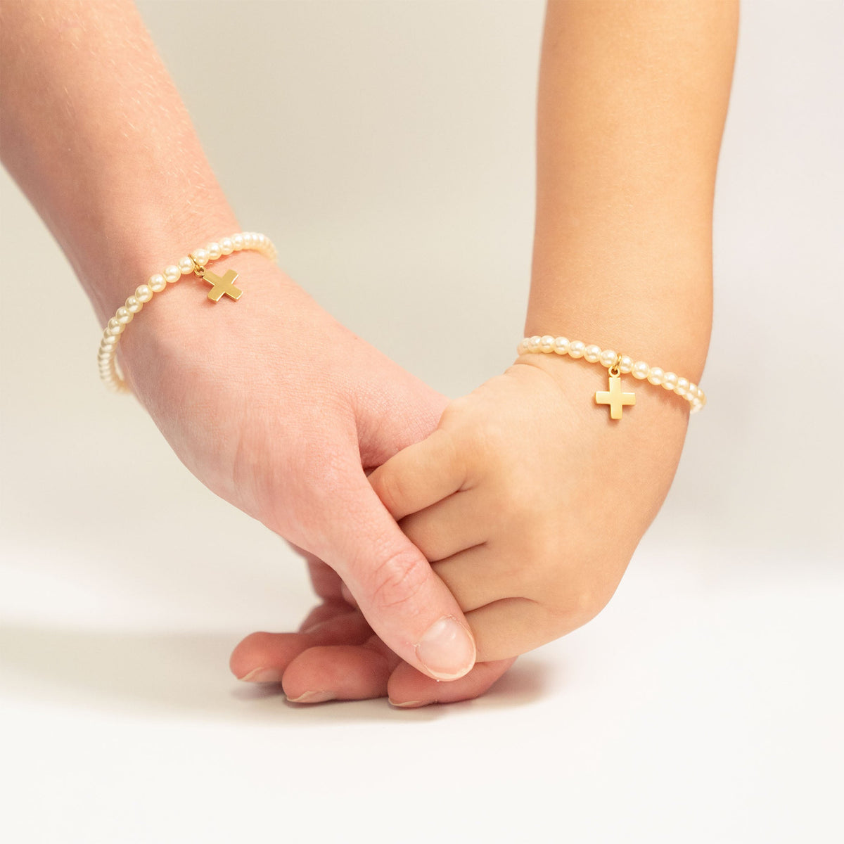 Kids Pearl Cross Bracelet – product image 4