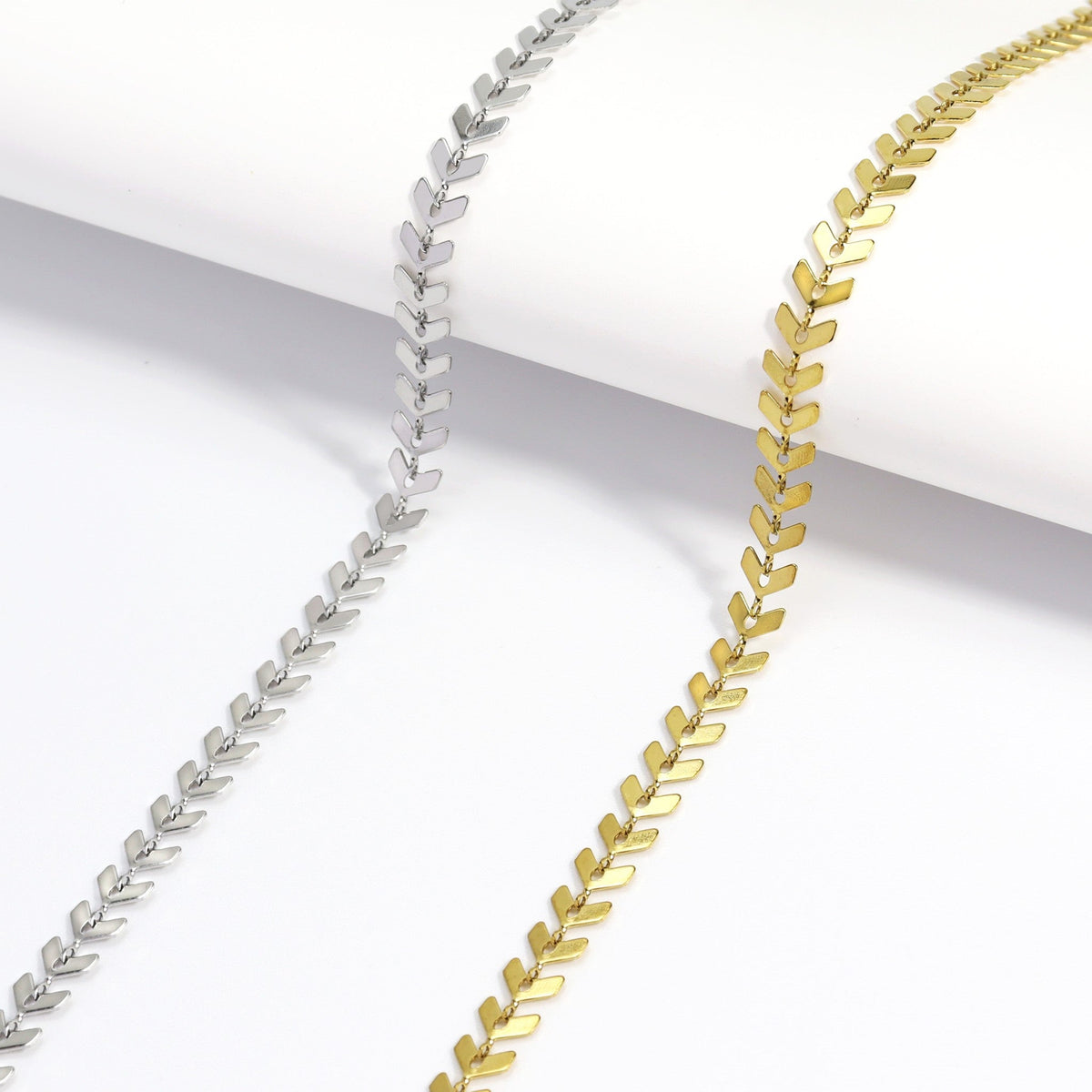 Chevron Chain Layering Necklace – product image 8