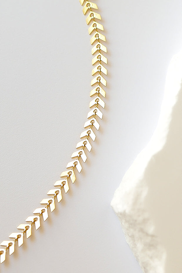 Chevron Chain Layering Necklace – product image 4