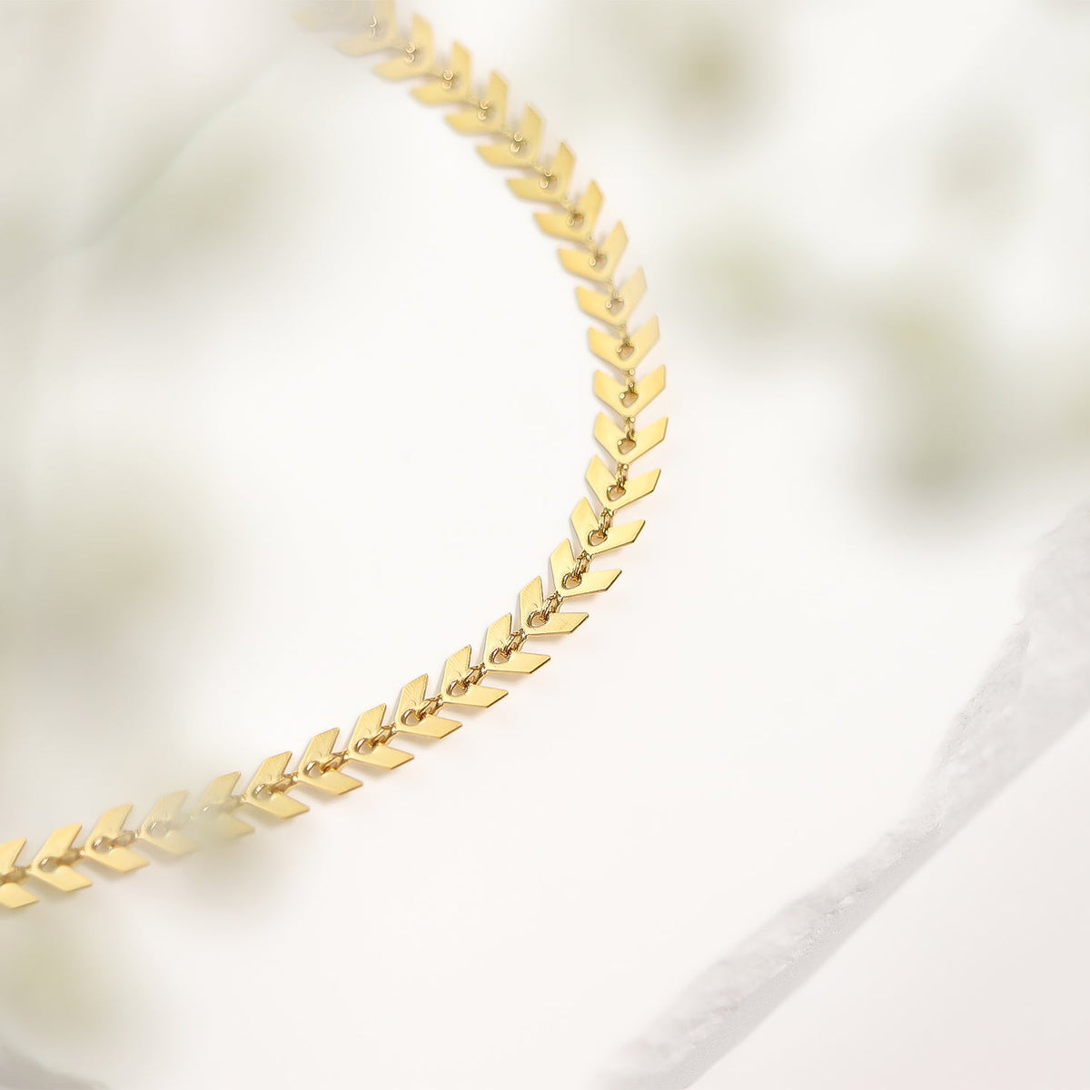 Chevron Chain Layering Necklace – product image 6