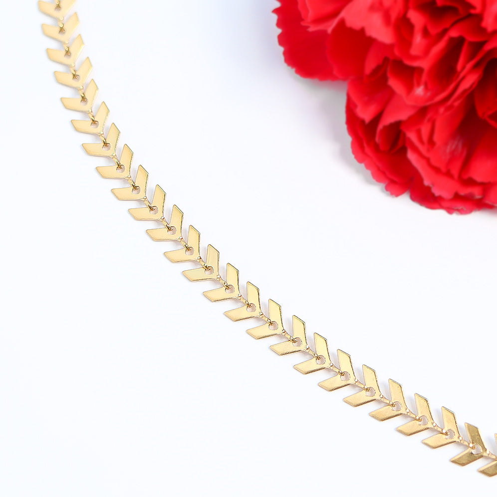 Chevron Chain Layering Necklace – product image 12