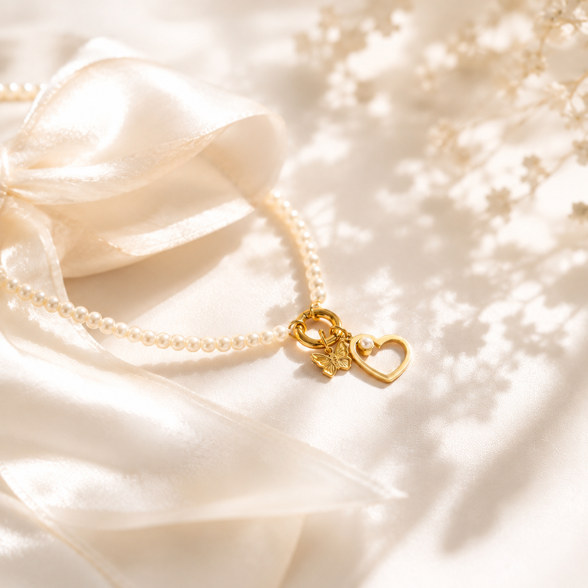 Freshwater Pearl Charm Necklace – product image 6