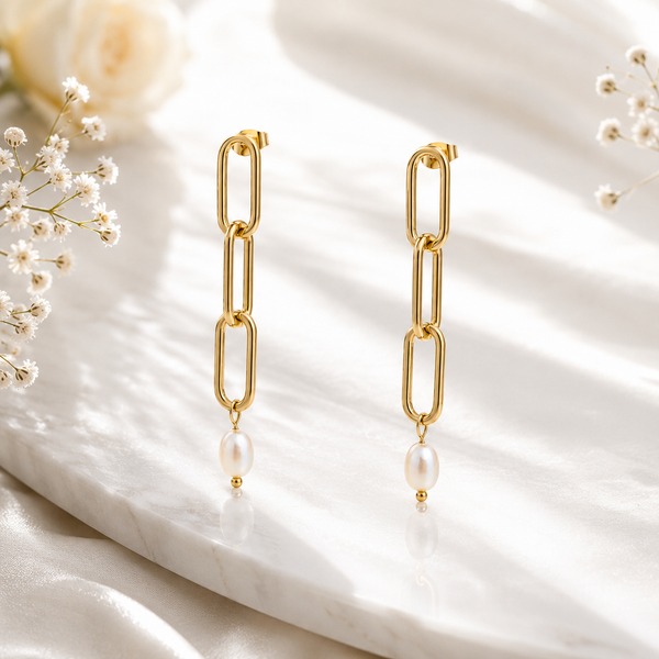 Pearl Drop Earrings – product image 1