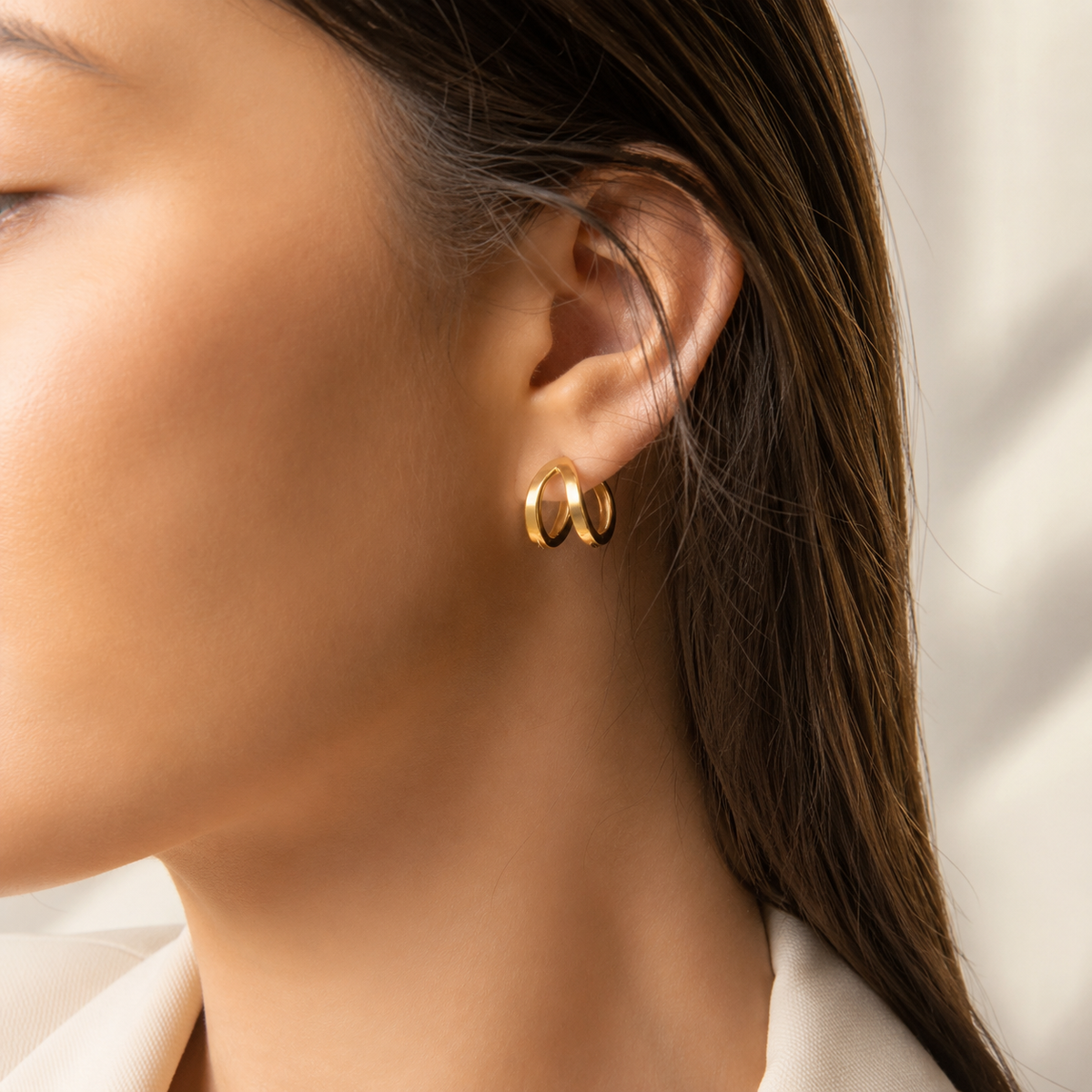Split Hoop Earrings – product image 2