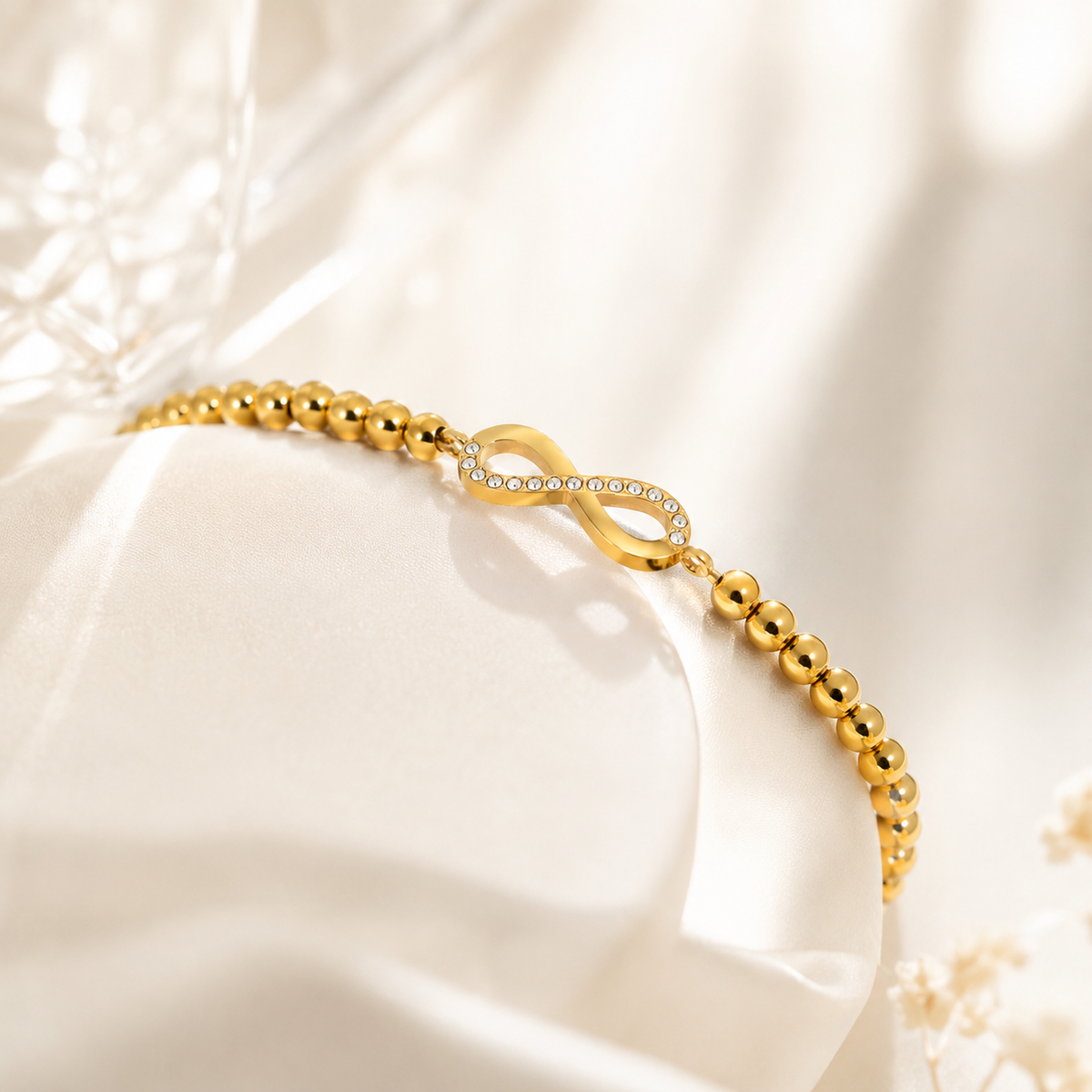 Infinity Beaded Stretch Bracelet – product image 3