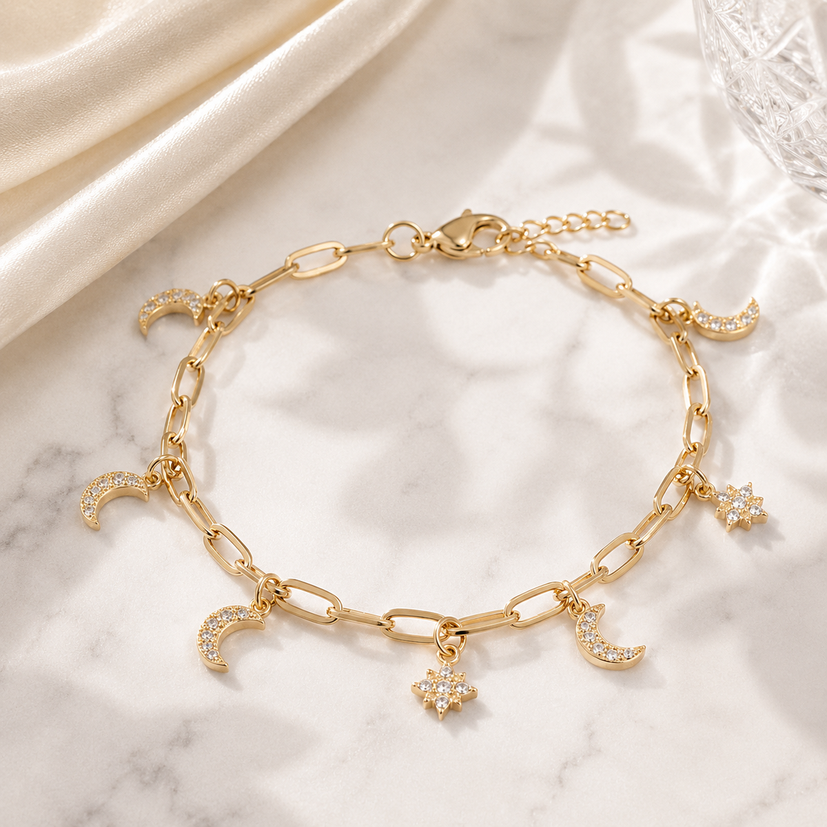 Moon Star Charm Bracelet – product image 1