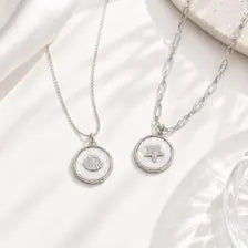 18K Gold PVD Sea Life Charm Set, White Epoxy Ocean Pendant (Jewelry Making Supply)