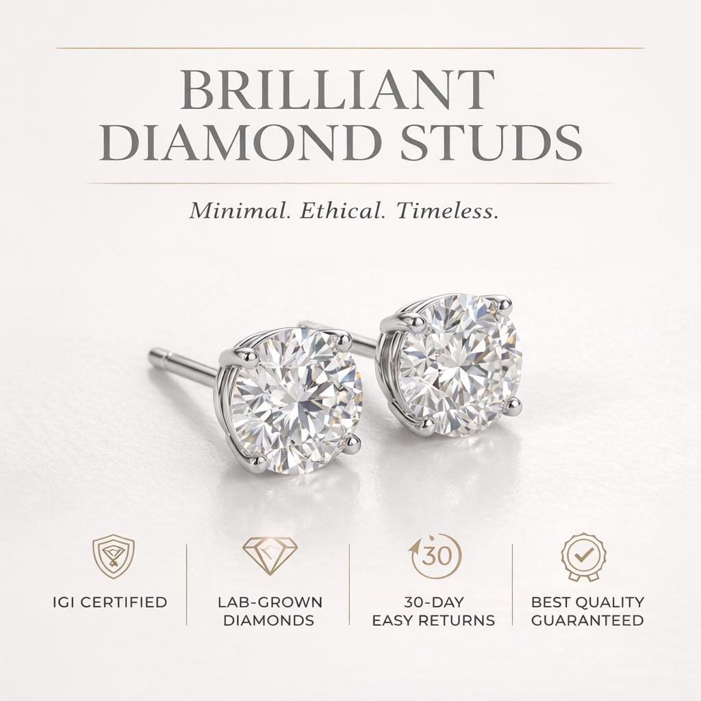 Emerald Cut Lab Diamond Stud Earrings – product image 9