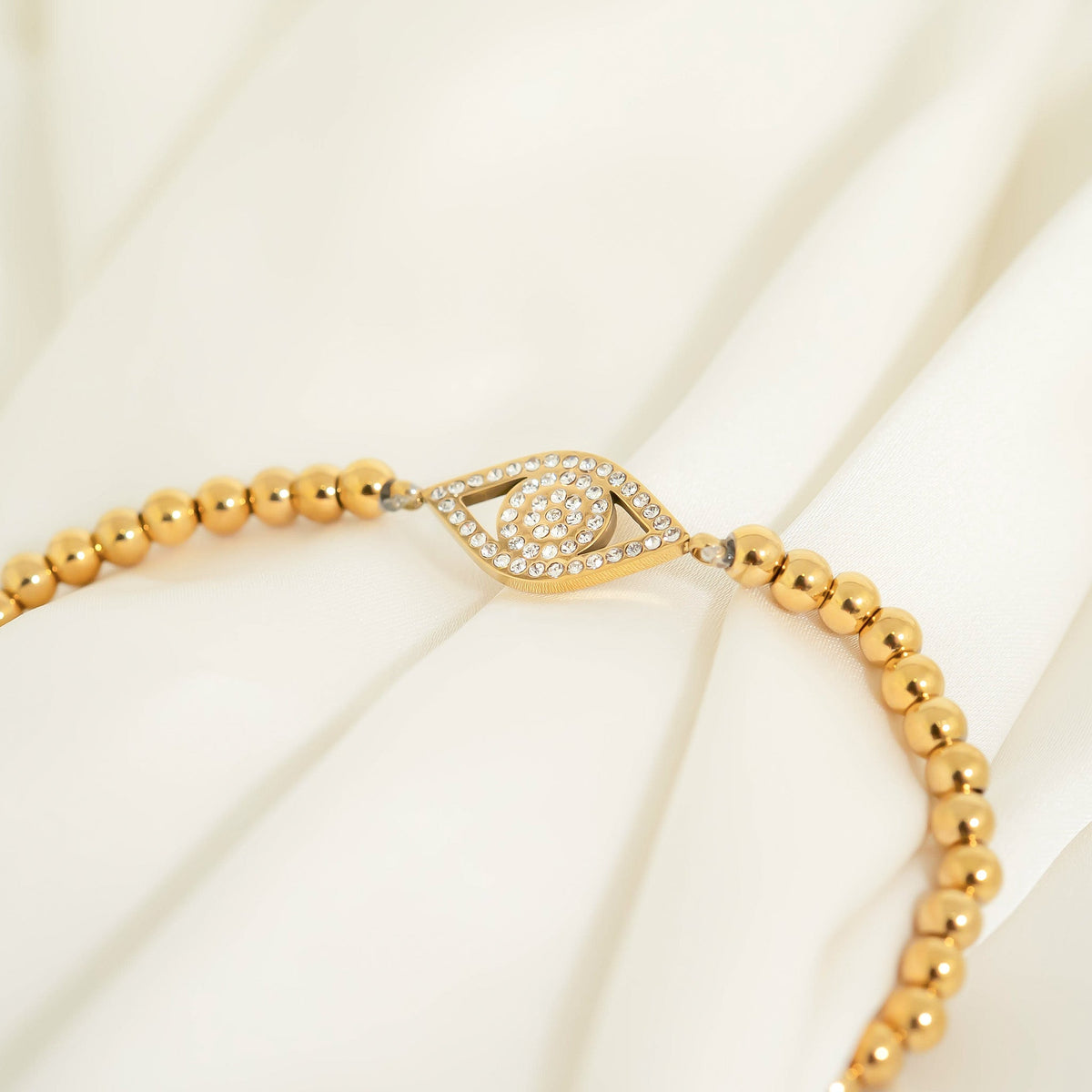 Evil Eye Beaded Stretch Bracelet – product image 4
