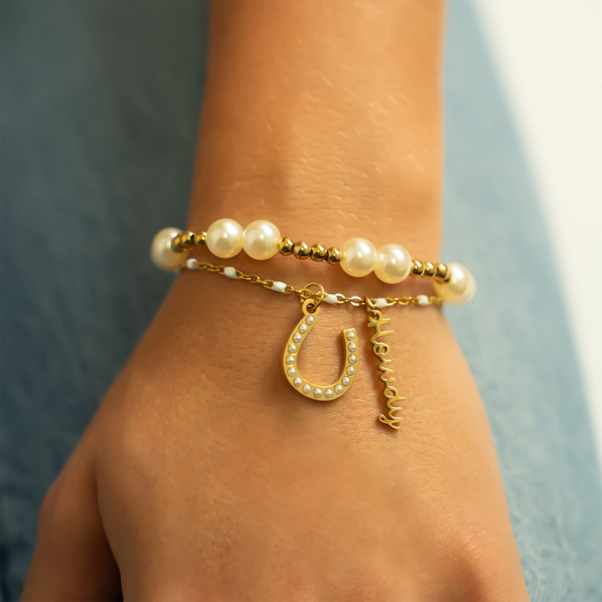 Pearl Stretch Bracelet – product image 5