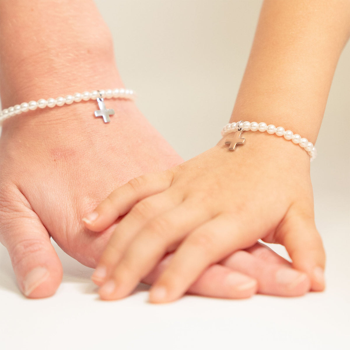Kids Pearl Cross Bracelet – product image 2
