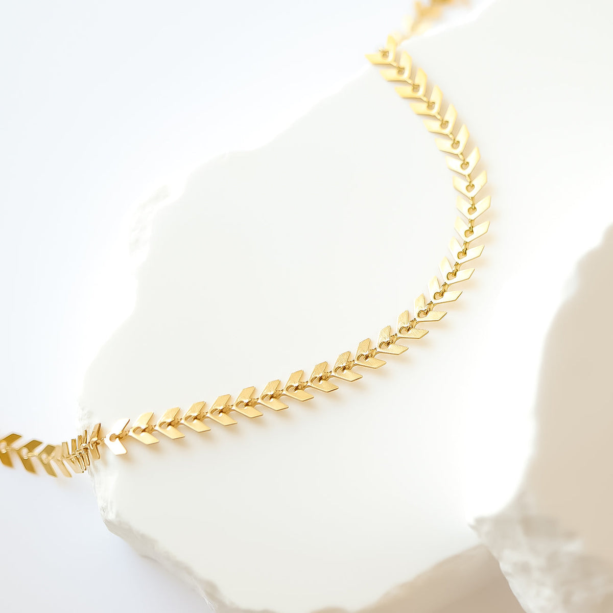 Chevron Chain Layering Necklace – product image 5