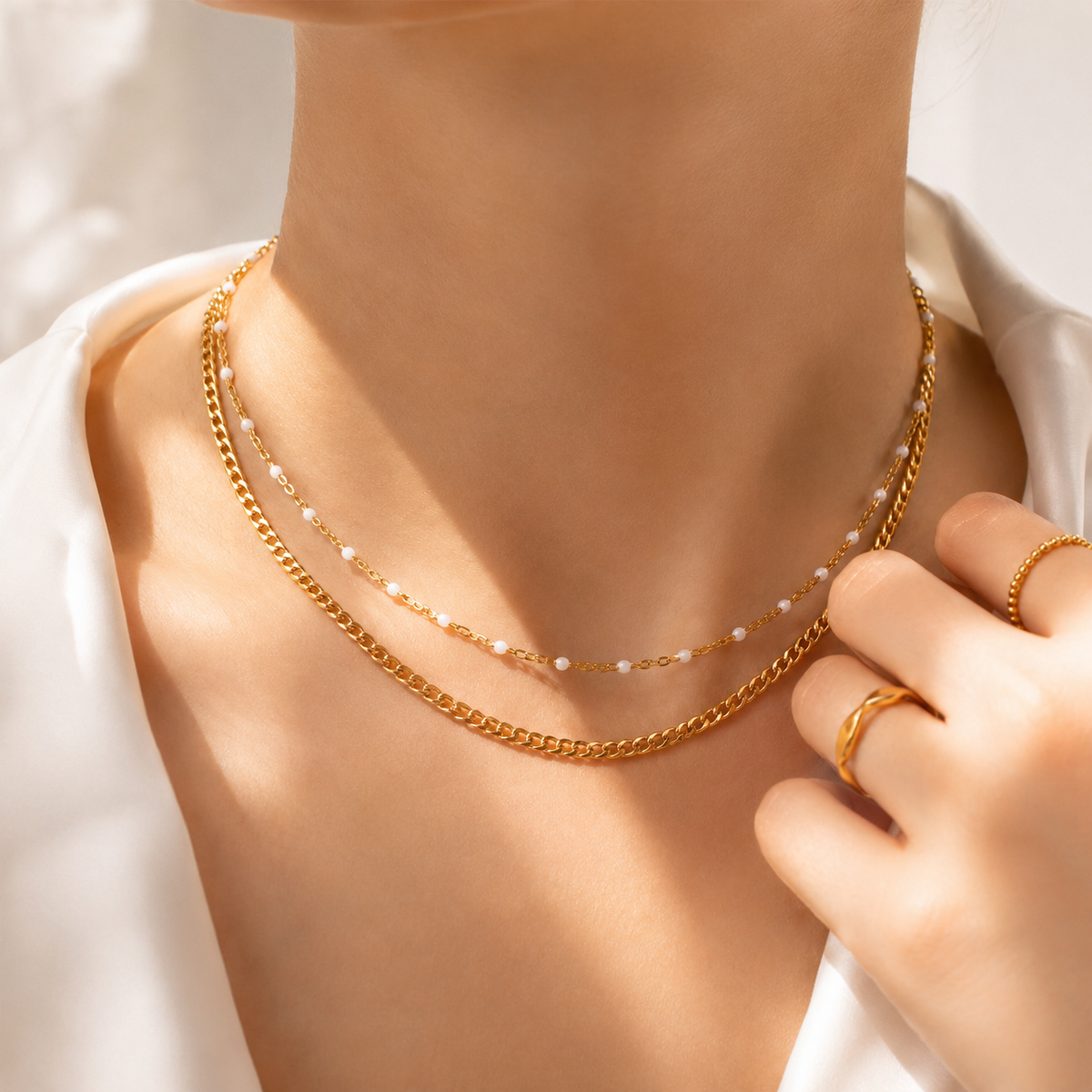 Confetti Enamel Necklace – product image 3