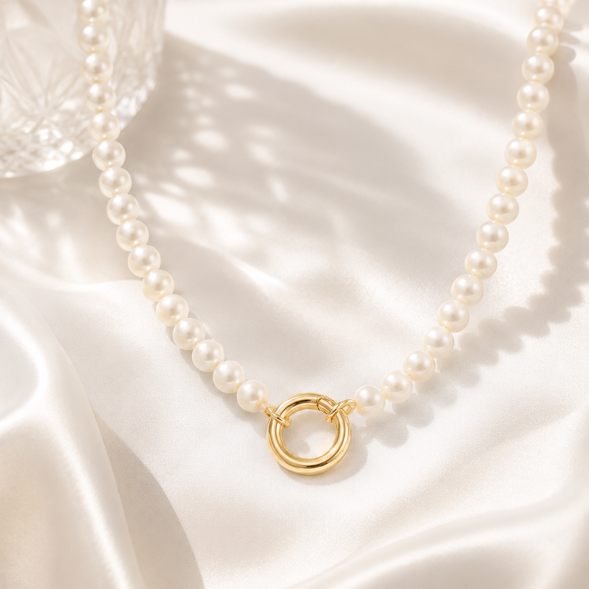 Freshwater Pearl Charm Necklace – product image 1