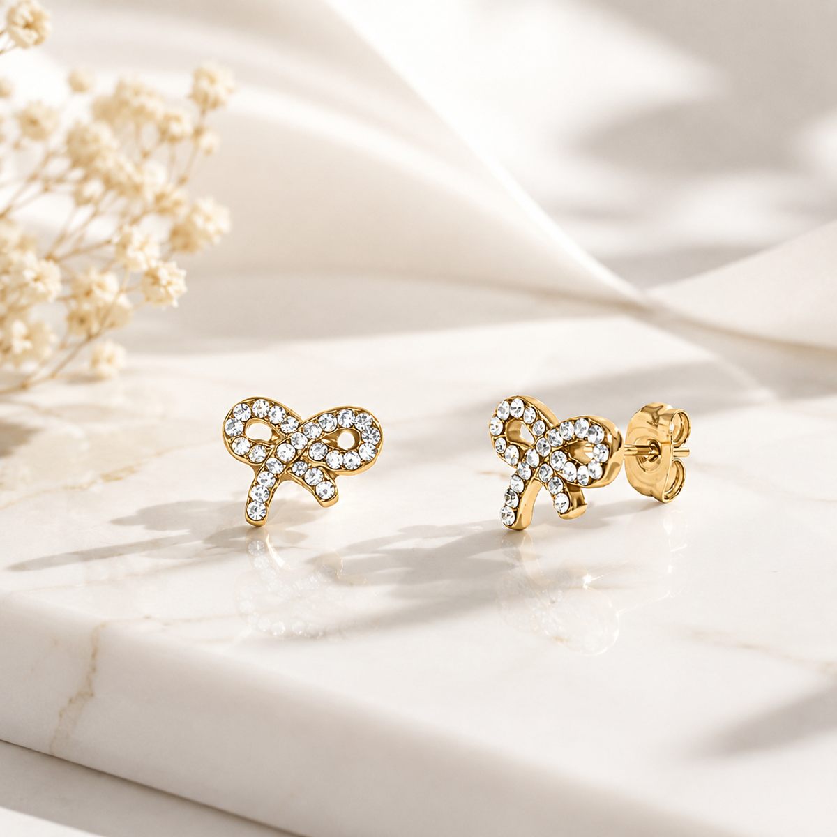 Bow Stud Earrings – product image 1