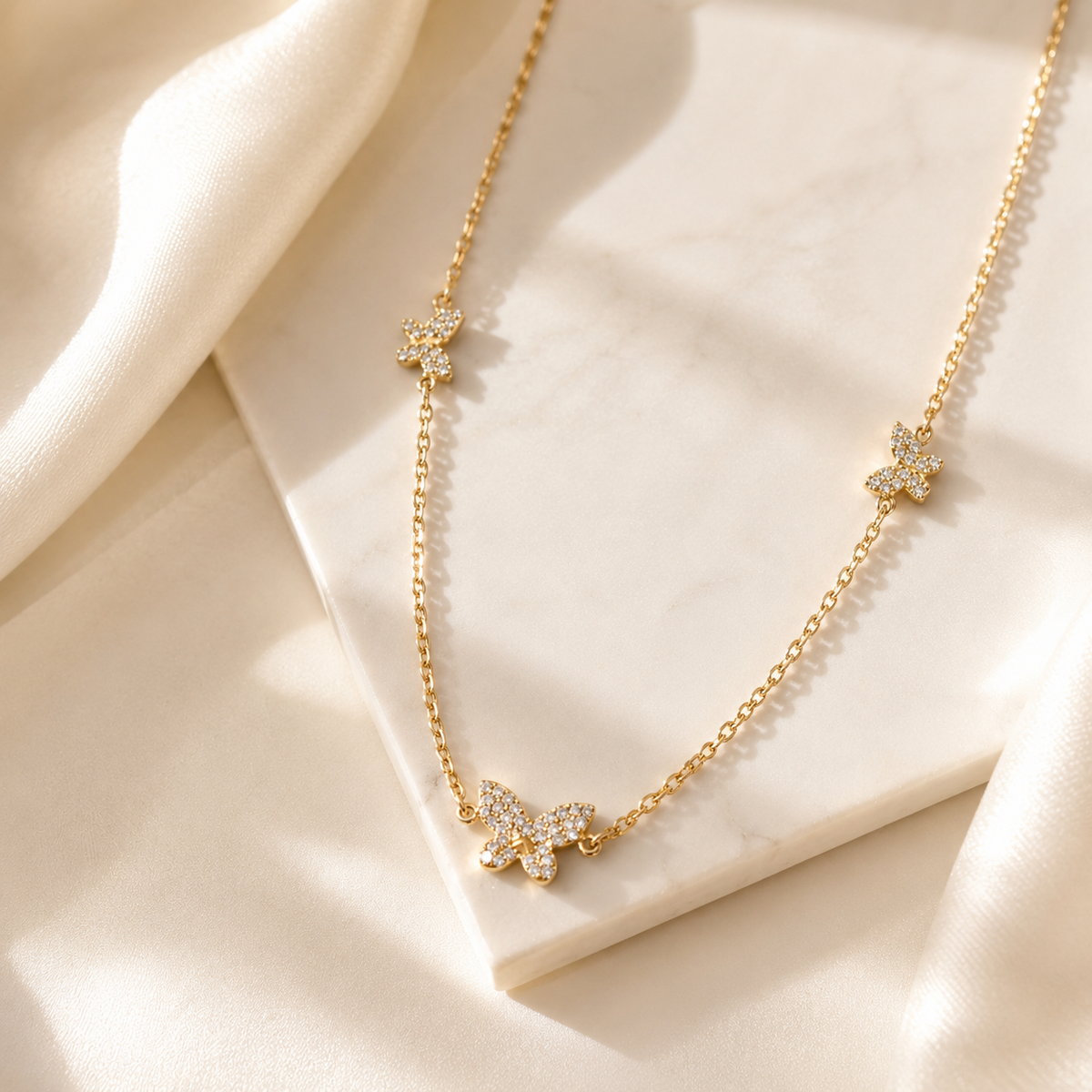 Butterfly Pendant Necklace – product image 1
