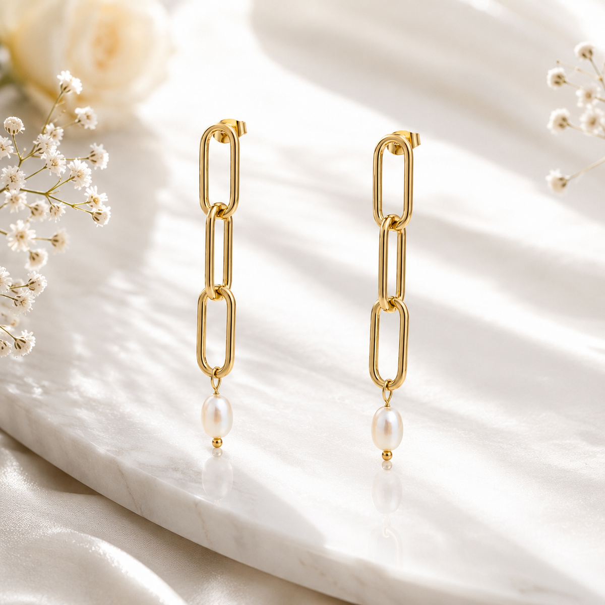 Pearl Drop Earrings – product image 1