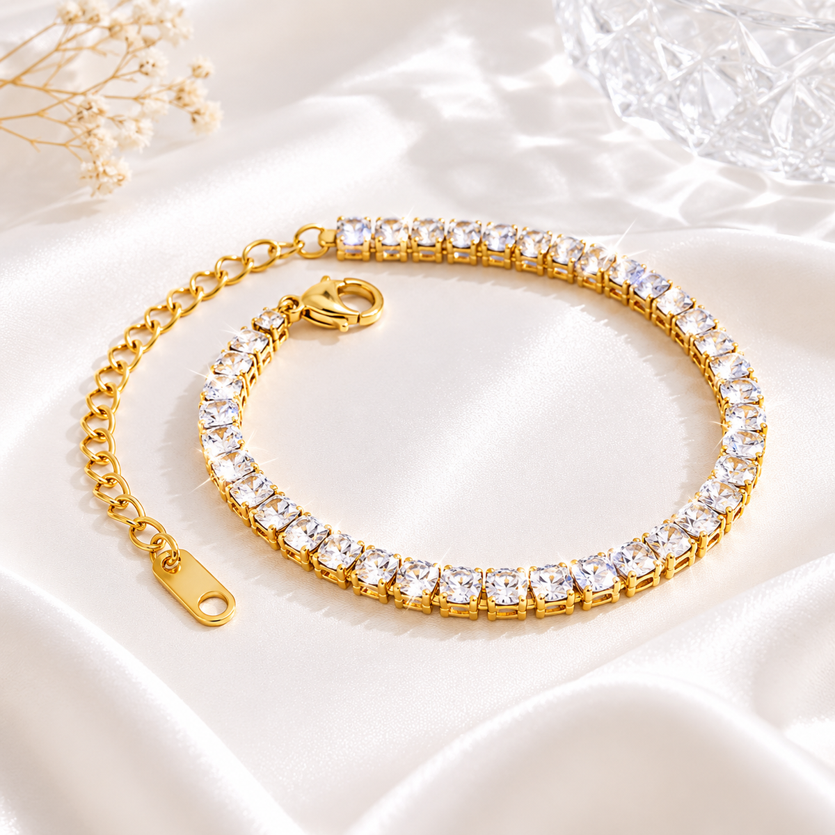 Emerald Cut Tennis Bracelet – product image 1