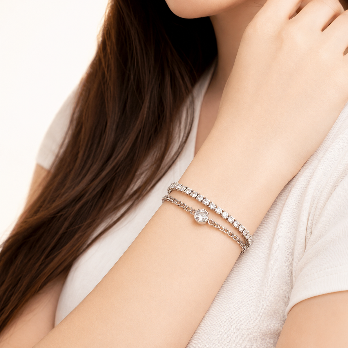 Emerald Cut Tennis Bracelet – product image 4