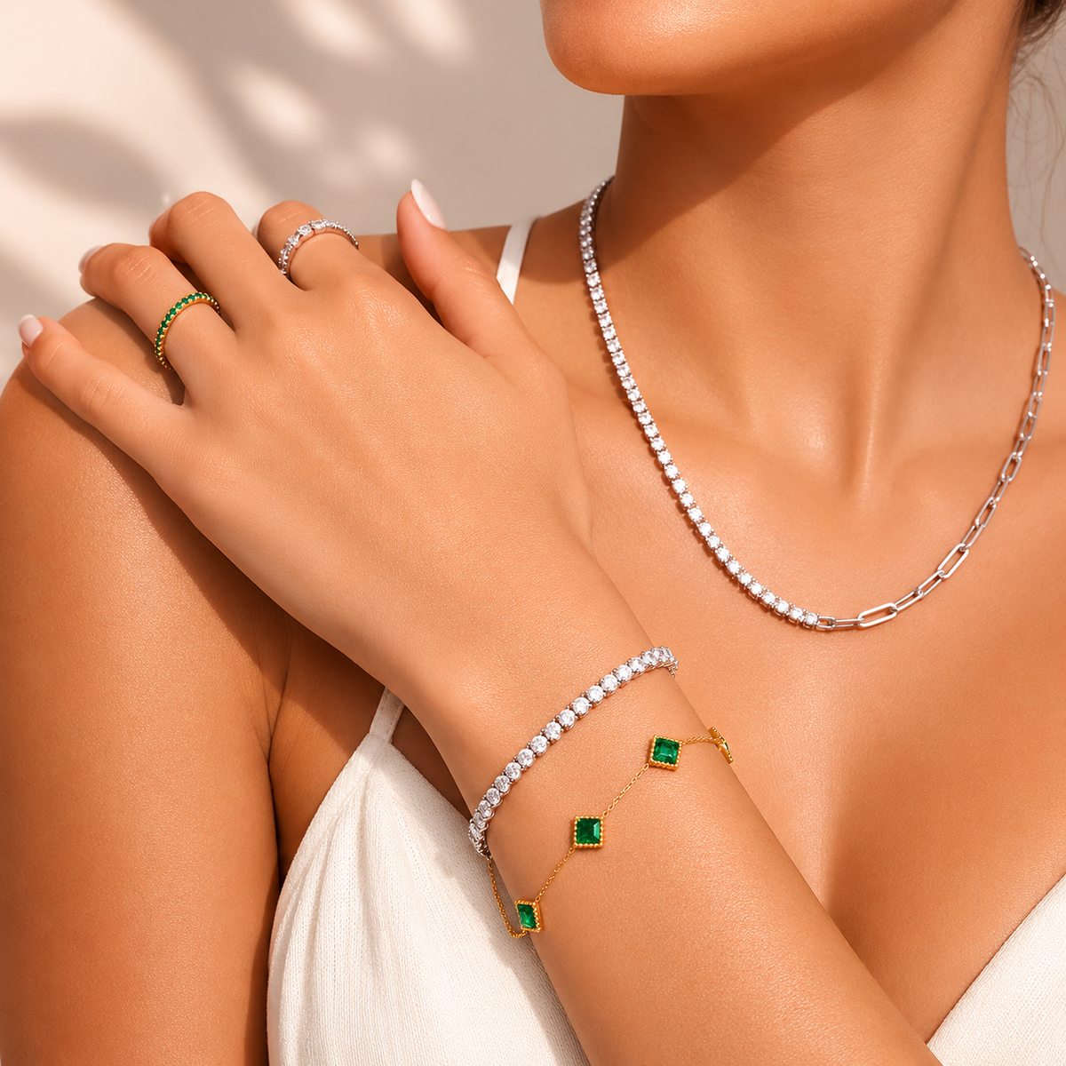 Emerald Station Bracelet – product image 2