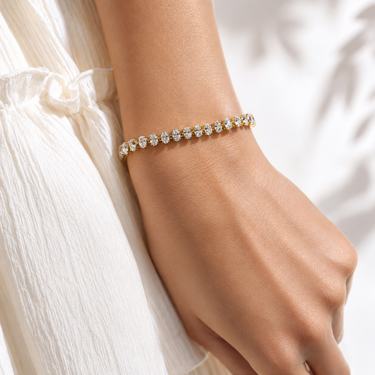 Oval Tennis Bracelet – product image 2