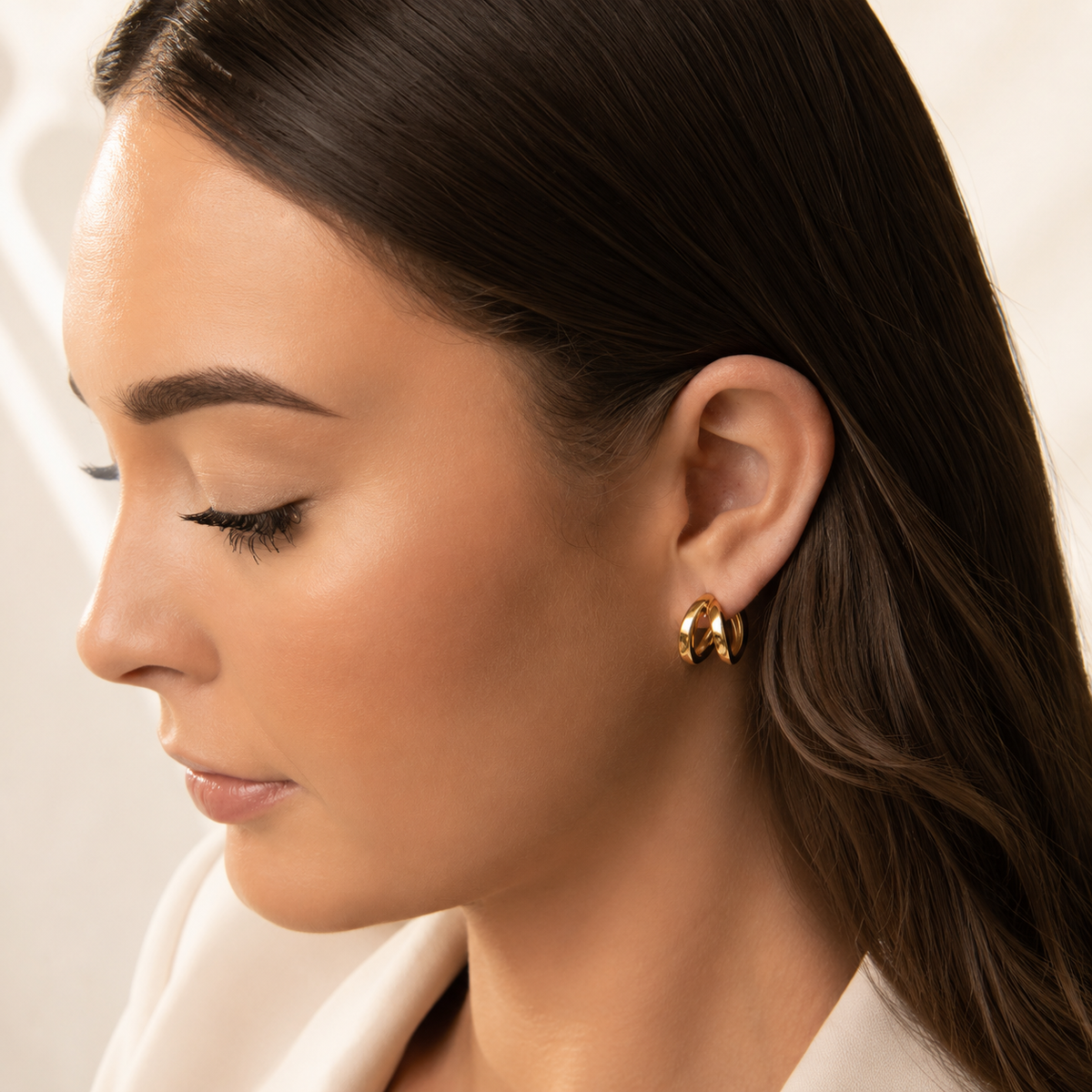 Split Hoop Earrings – product image 3