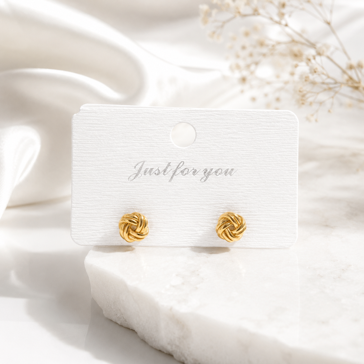 Knot Stud Earrings – product image 4