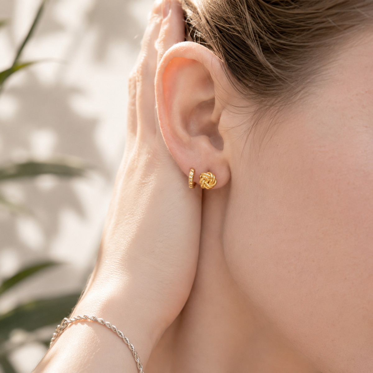 Knot Stud Earrings – product image 2