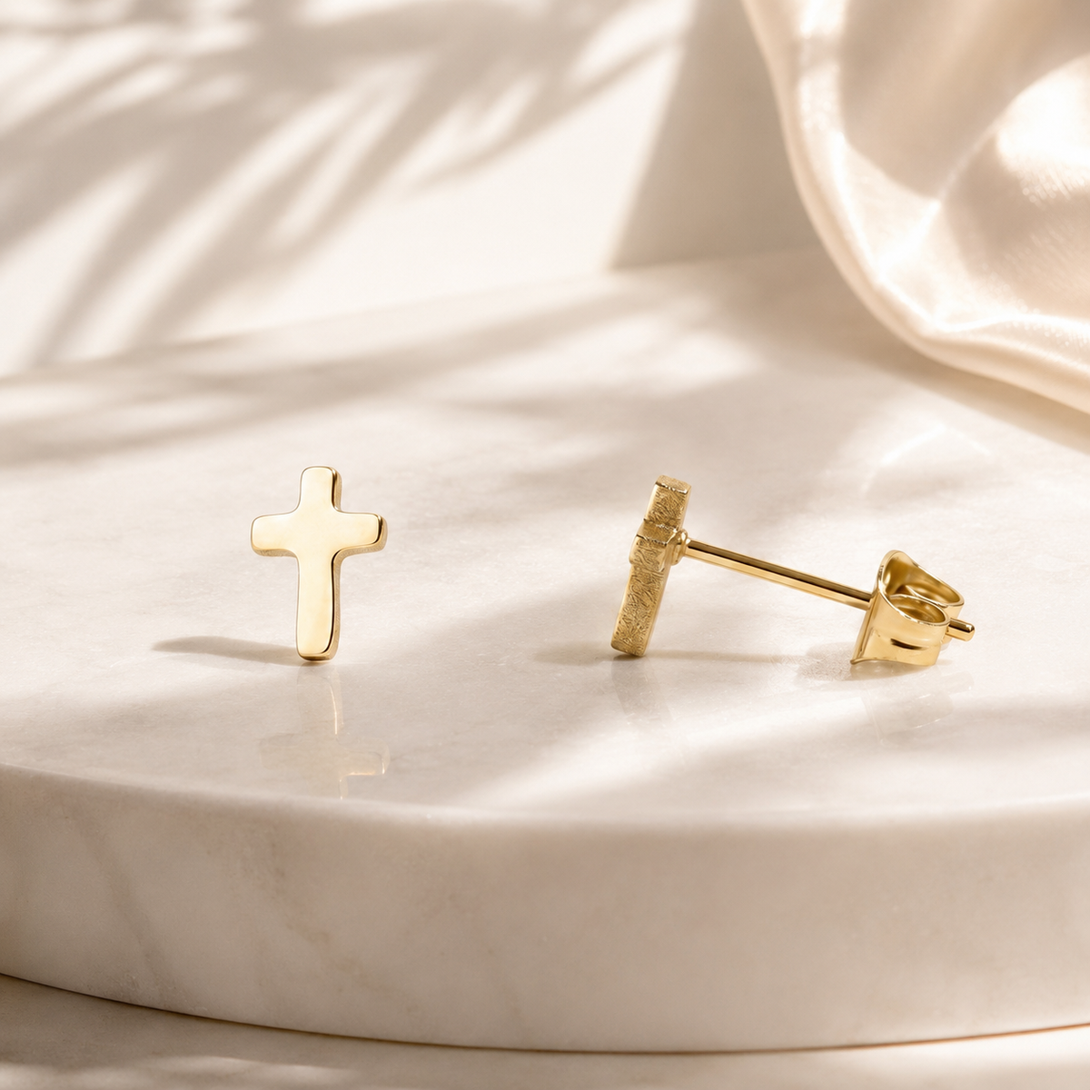 Cross Stud Earrings – product image 1