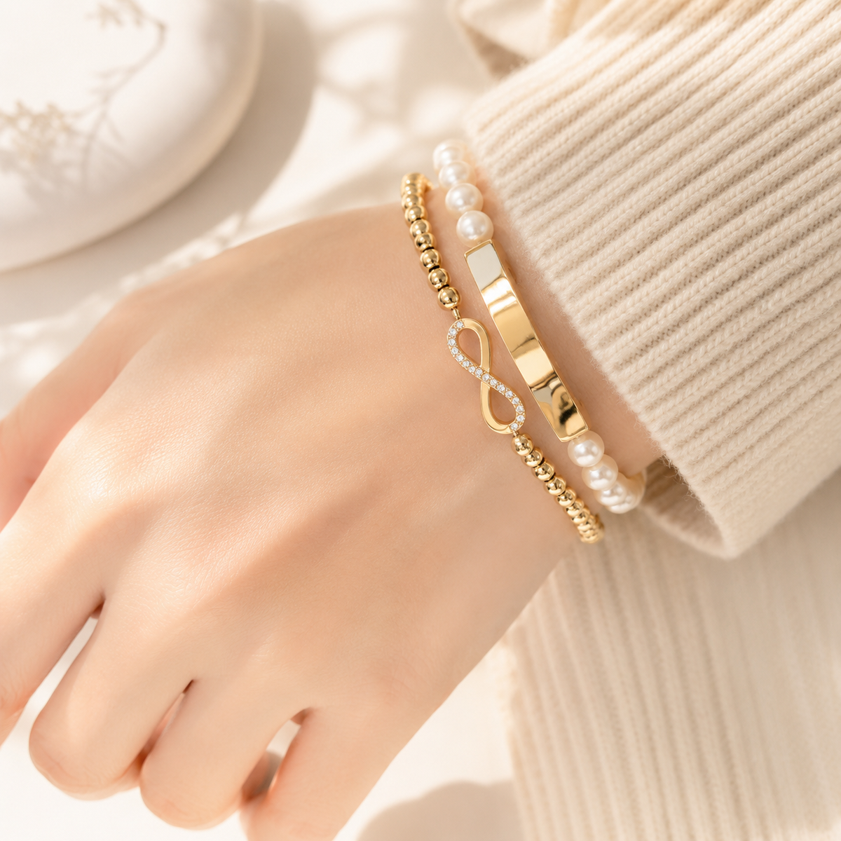 Infinity Beaded Bracelet – product image 2