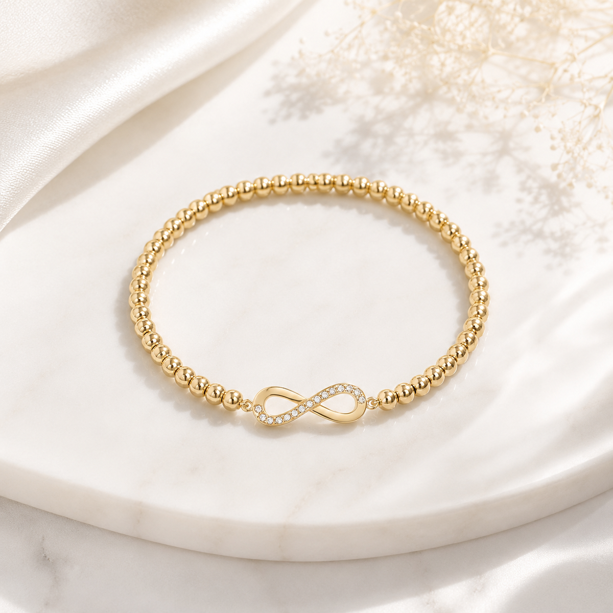 Infinity Beaded Bracelet – product image 1