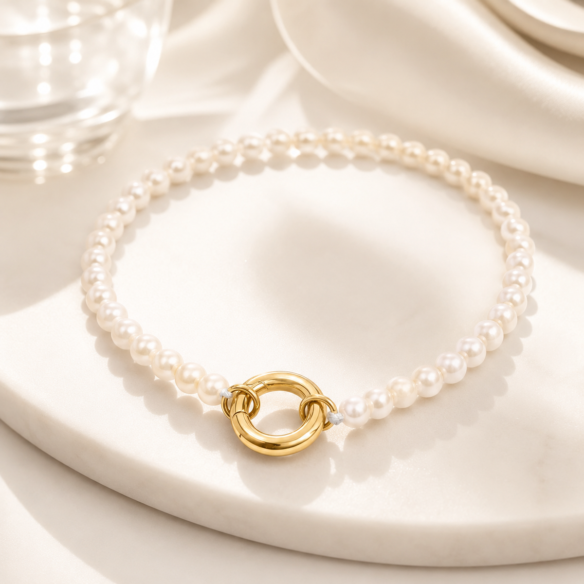 Pearl Charm Keeper Bracelet – product image 5
