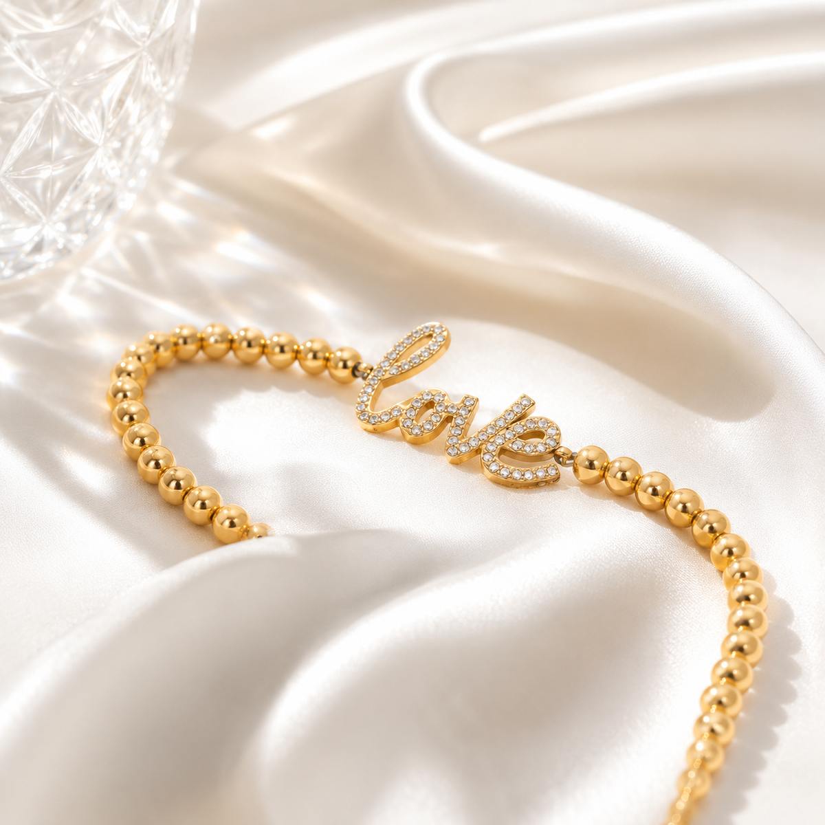 Love Beaded Stretch Bracelet – product image 3