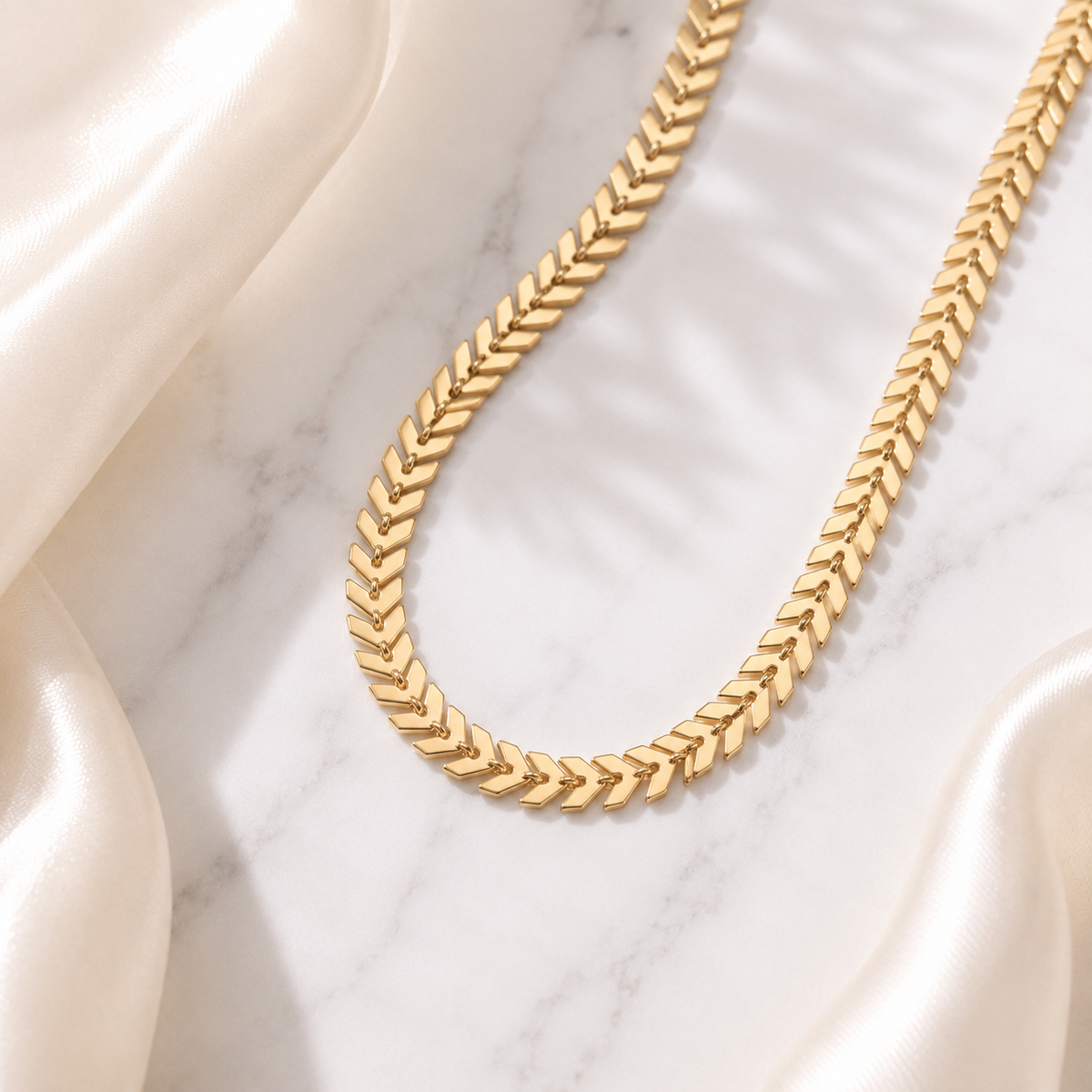 Chevron Chain Layering Necklace – product image 1