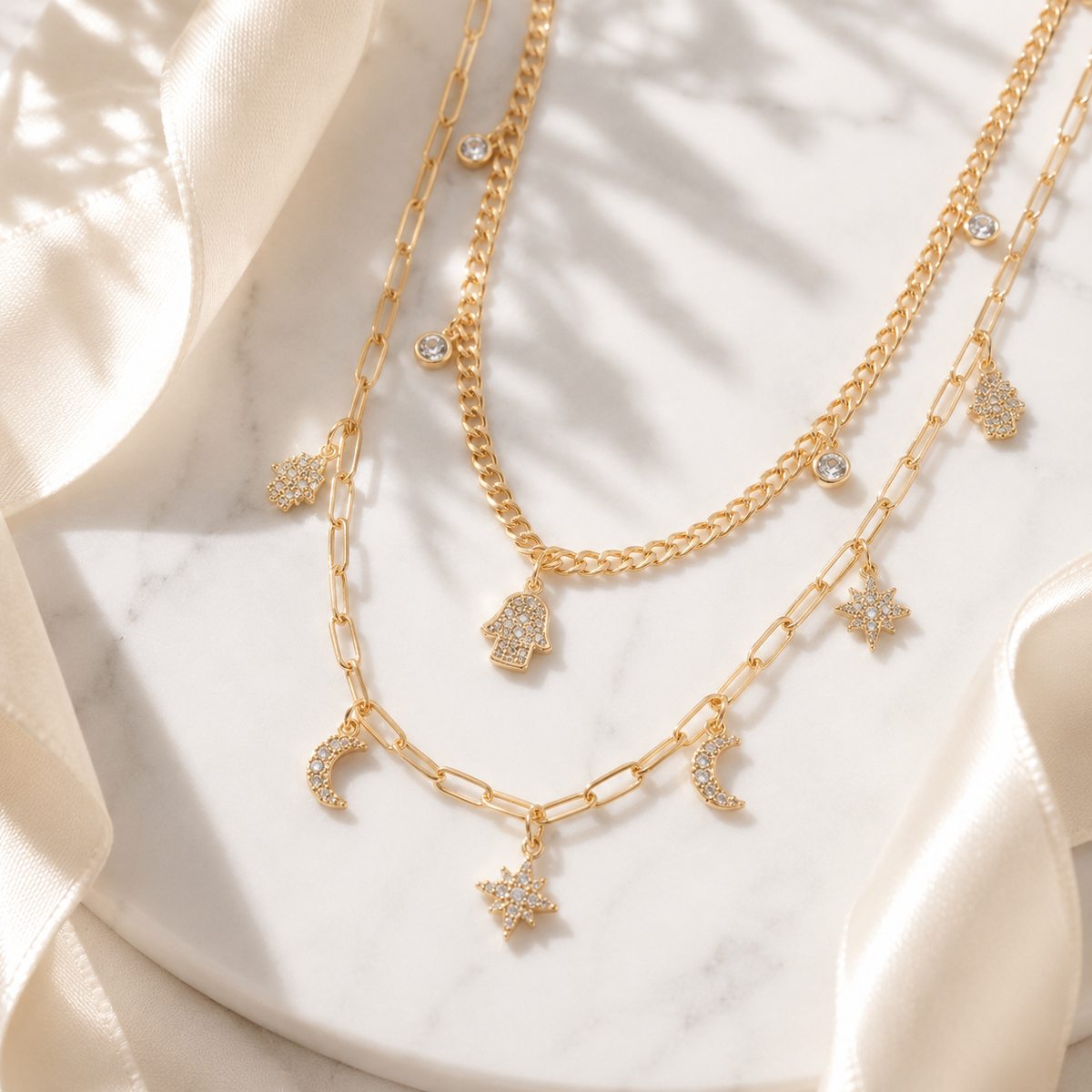 Evil Eye Hamsa Necklace – product image 1