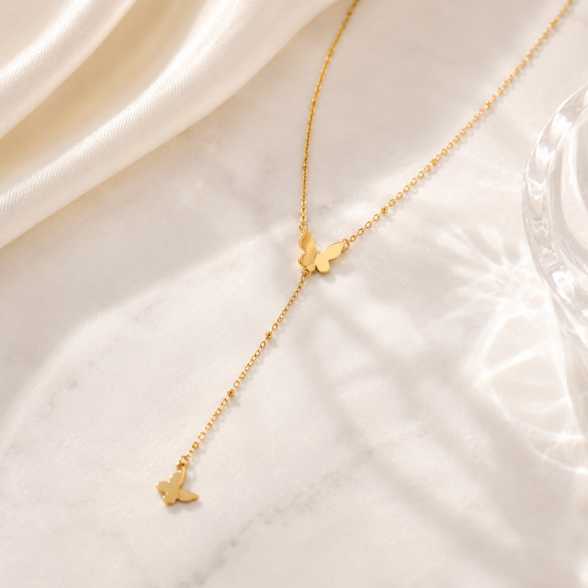 Butterfly Lariat Necklace – product image 1