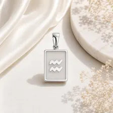 18K Gold PVD Zodiac Card Pendant, Stainless Steel Charm, Celestial Gift