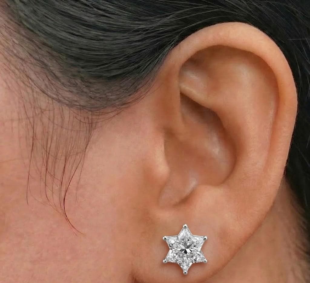 Star Lab Diamond Stud Earrings – product image 4